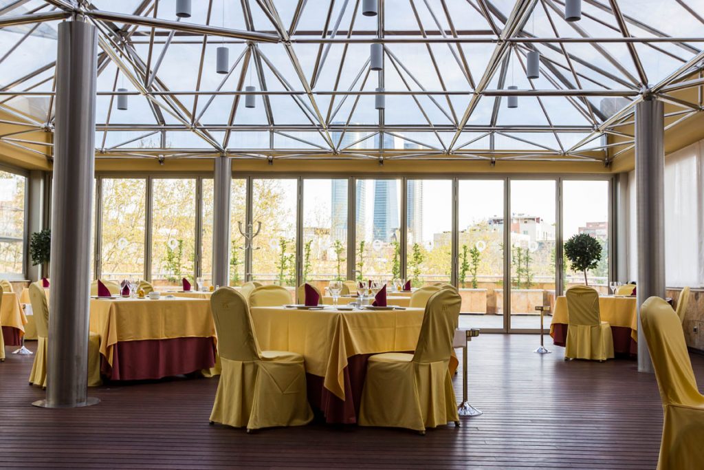 El comedor del restaurante La Pirámide Madrid