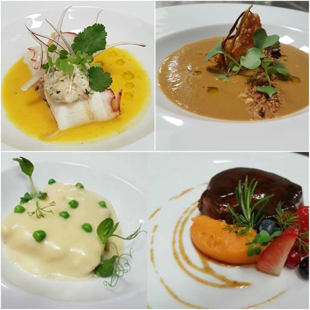 cena y baile 4 platos evento noche