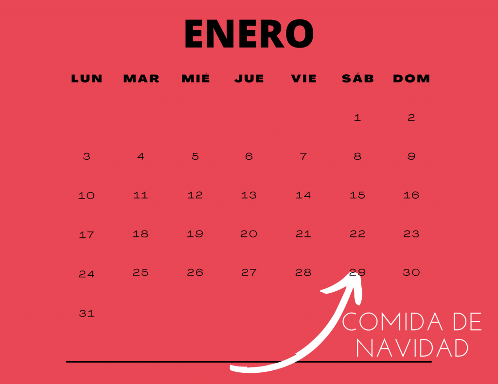 Calendario confundido